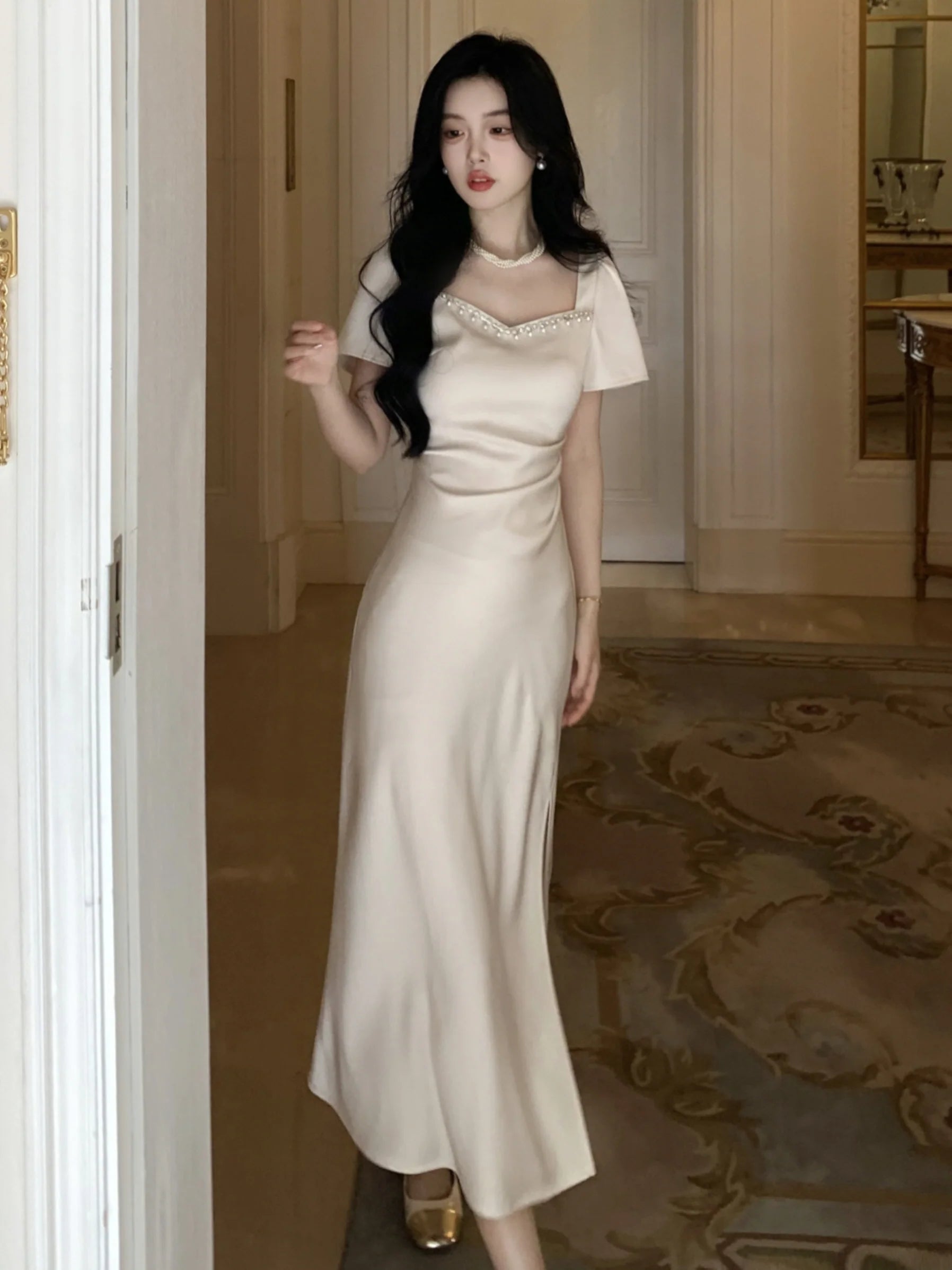 Timeless Elegance Princess White Dress