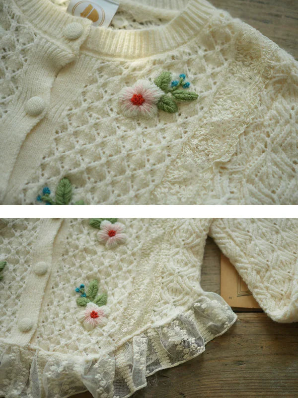 Fairy Tale Ivory Lace Cardigan