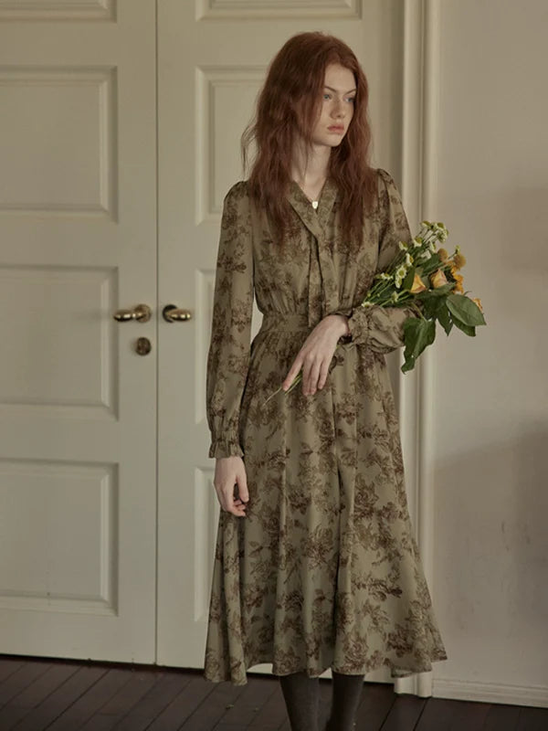 Vintage Floral Enchantress Dress