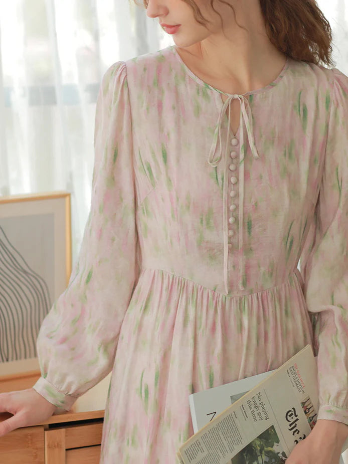 Pastel Dream Tencel Floral Dress