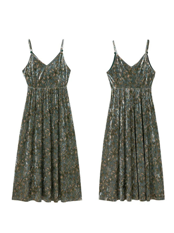 Enchanted Forest Velvet Dress
