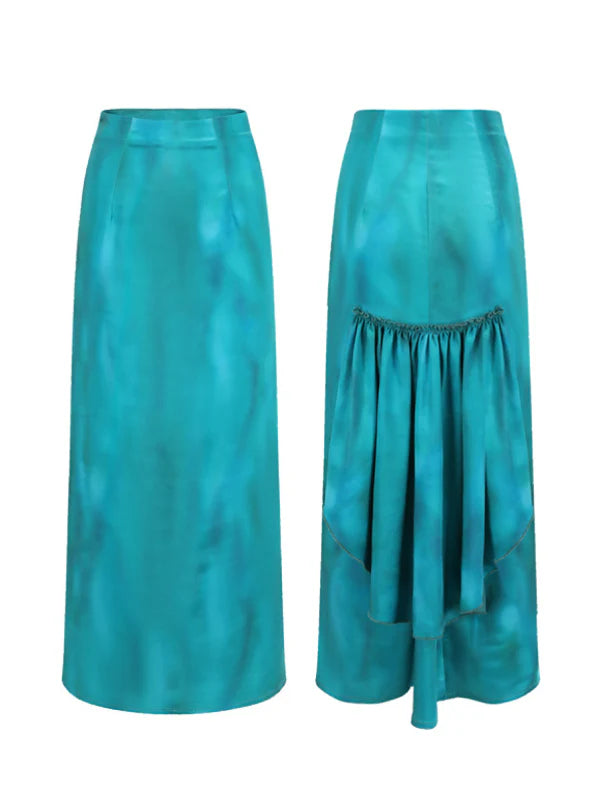 Elegant Ocean Siren Corset & Skirt