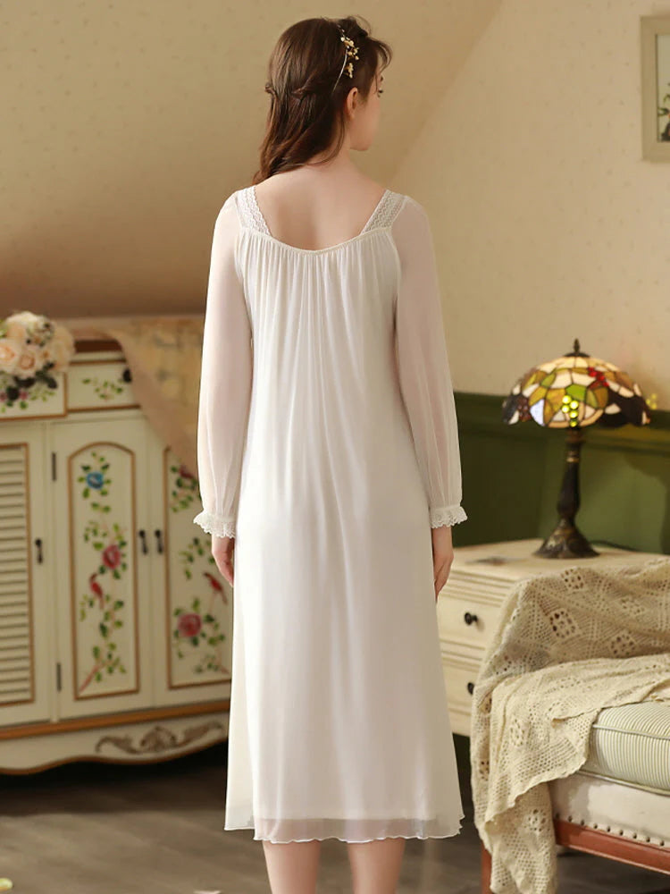 Moonlit Elegance Vintage Nightgown