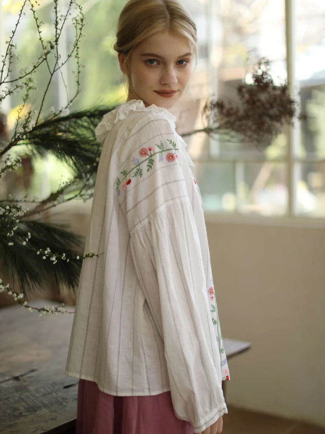 Striped Meadow Bloom Blouse