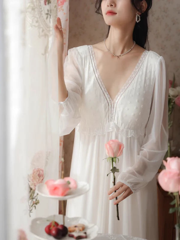 Enchanted Rose Lace Nightdress