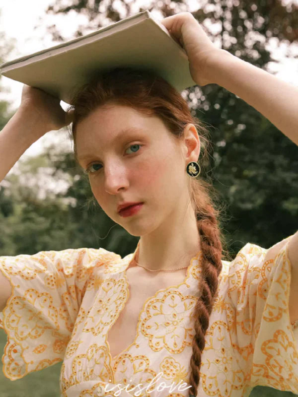 Sunlit Yellow Blossom Dress