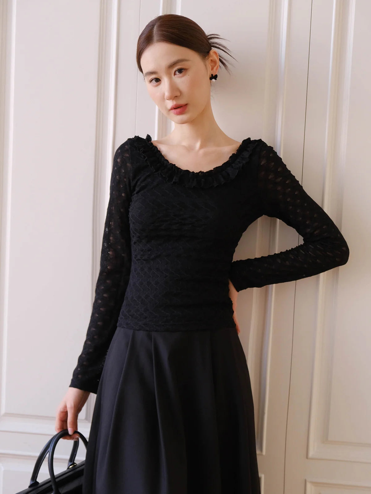 Romantic Ruffle Lace Blouse