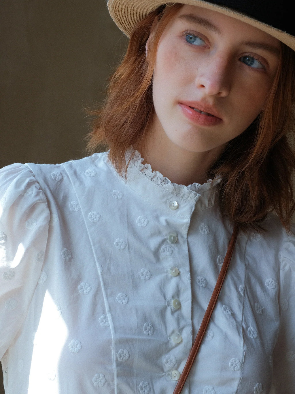 Vintage Embroidered Cotton Maxi Dress