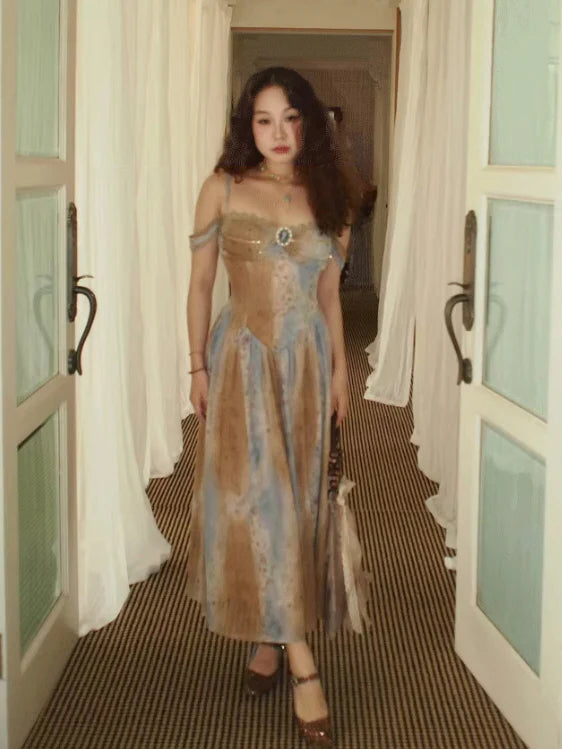 Enchanted Vintage Ocean Gown