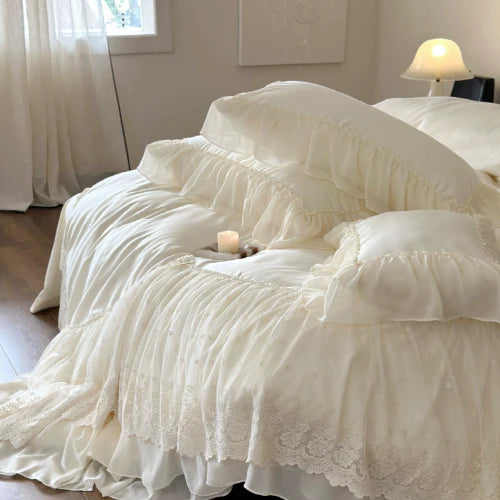 Romantic Parisian Lace Bedding Set