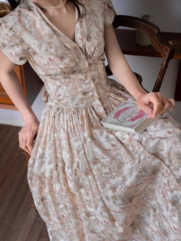 Olivia's Serene Blossom Summer Dress