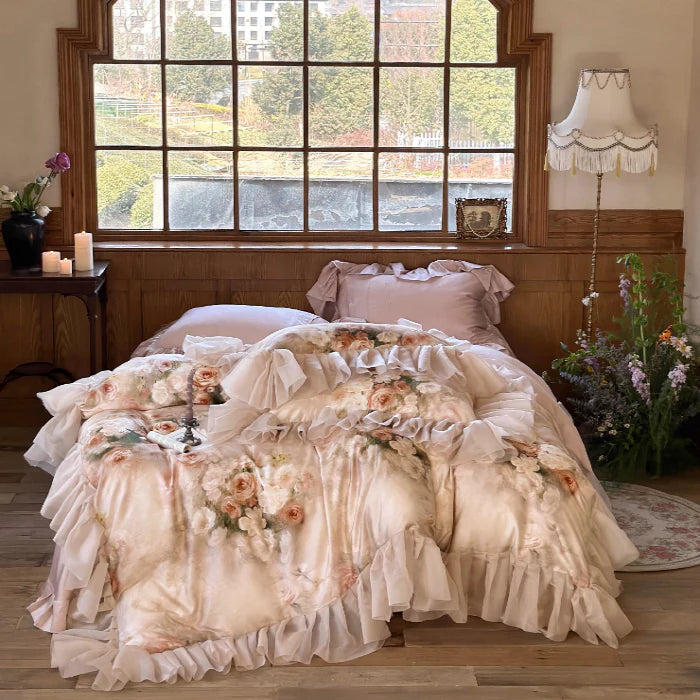 Romantic Vintage Floral Bedding Set