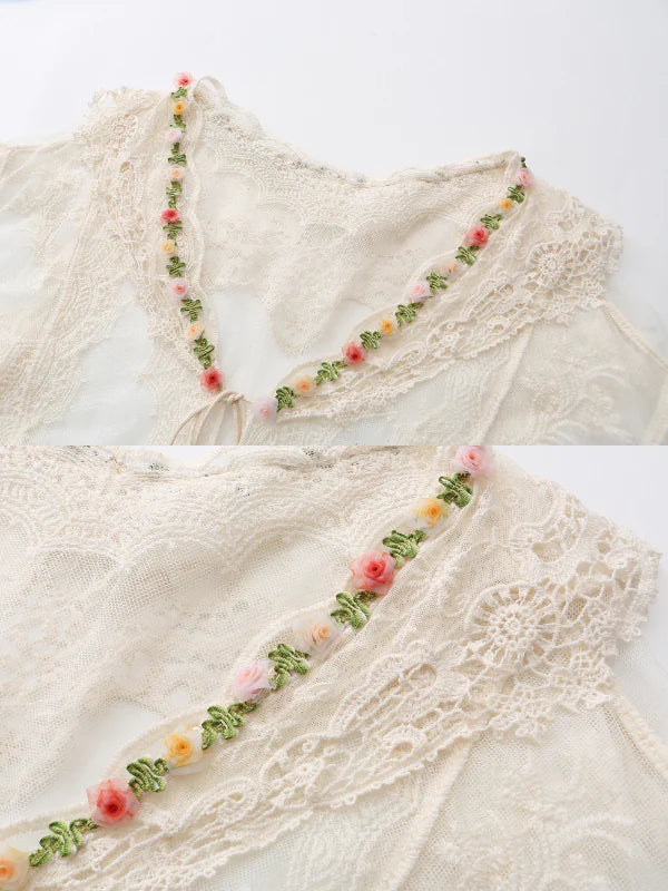 Blooming Lace Garden Shawl