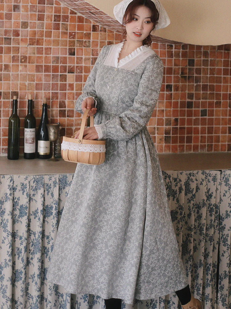 Retro Charm Cotton Lace Dress