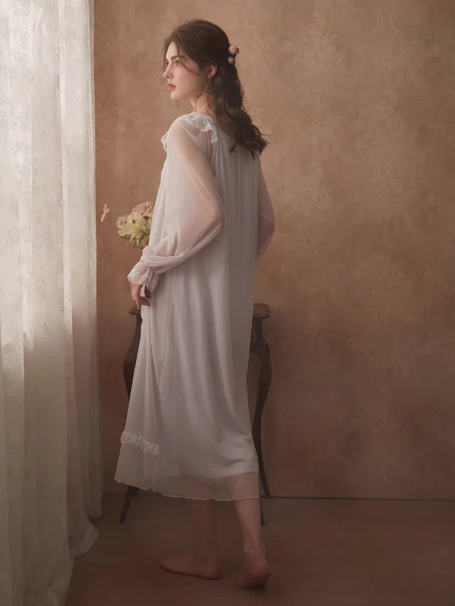 Lace-Trimmed Vintage Nightgown