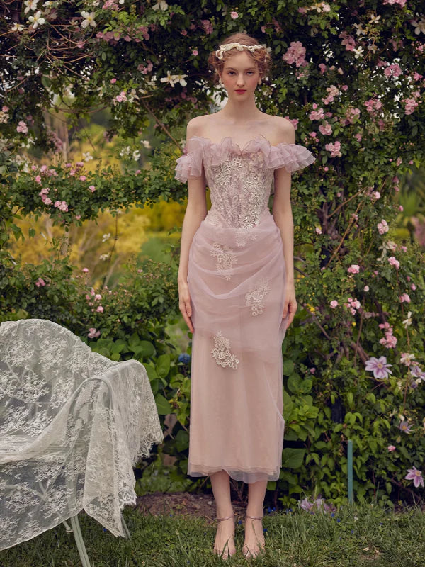 Ethereal Floral Enchantment Dress