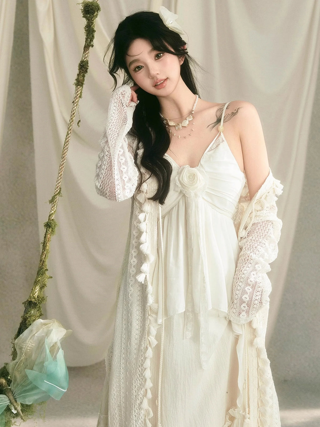 Ethereal Rose Fairycore Gown