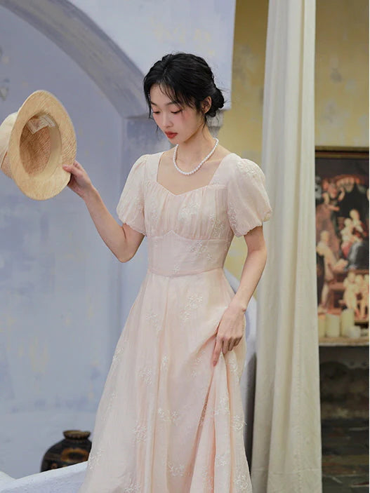 Charlotte's Vintage Charm Pink Dress