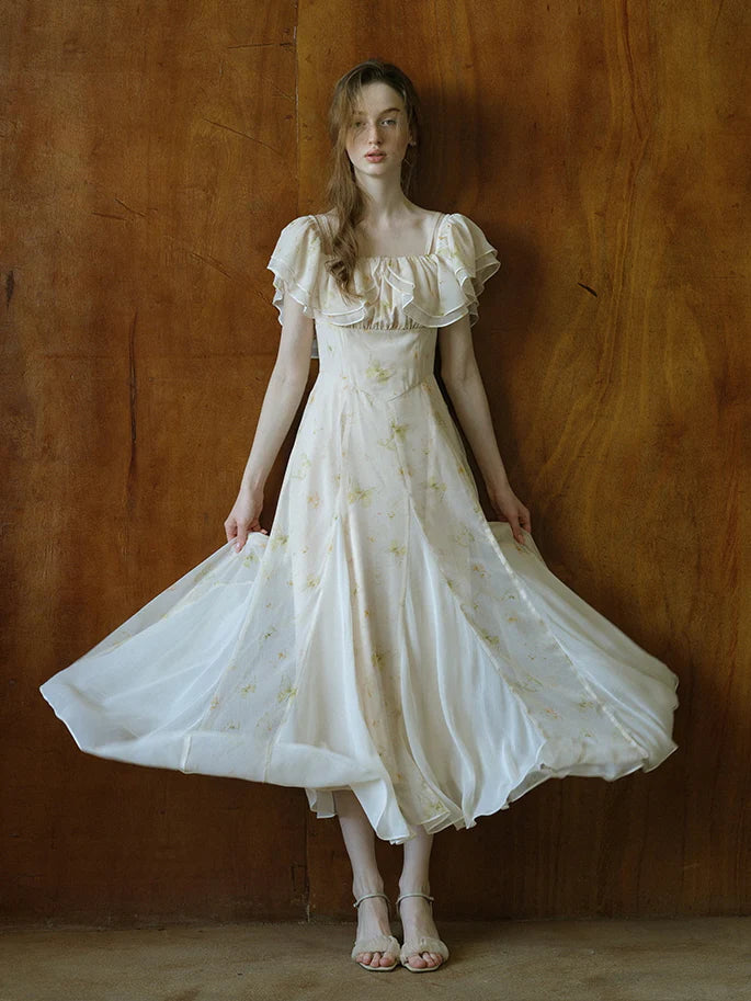 Ethereal Whispers Off-Shoulder Fairy Dress