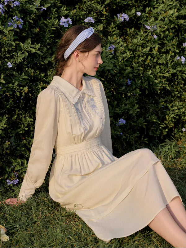 French Blossom Ivory Dress