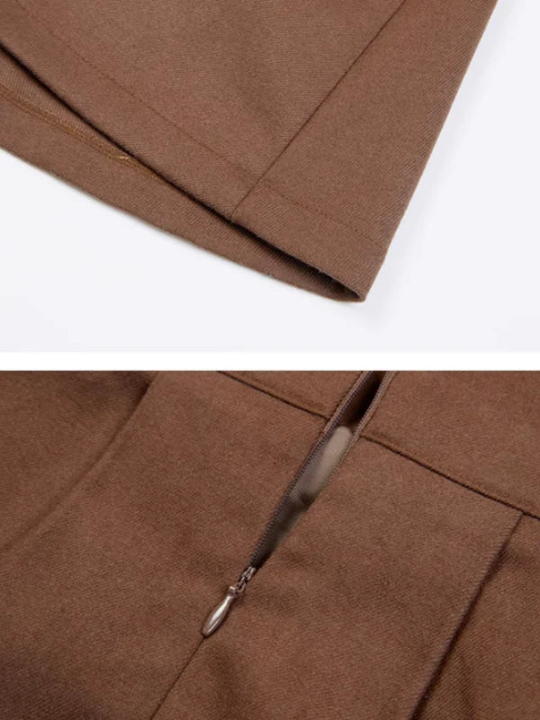 Vintage Elegance Cross-Strap A-Line Dress