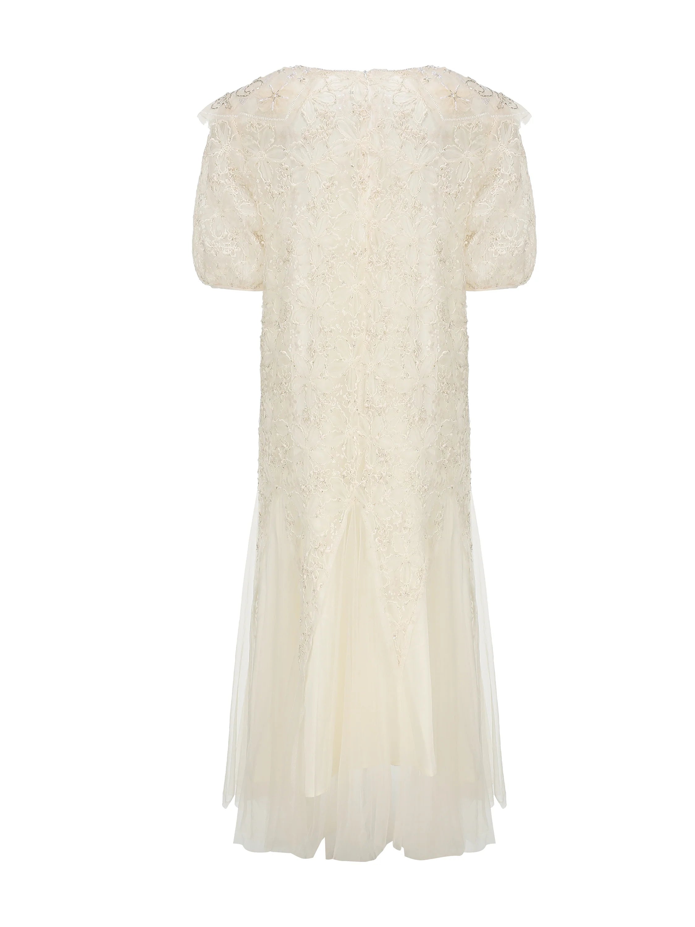Ivory Lace Garden Waltz Dress