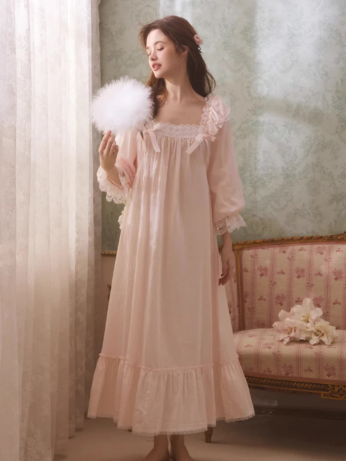 Rose Petal Cotton Nightgown
