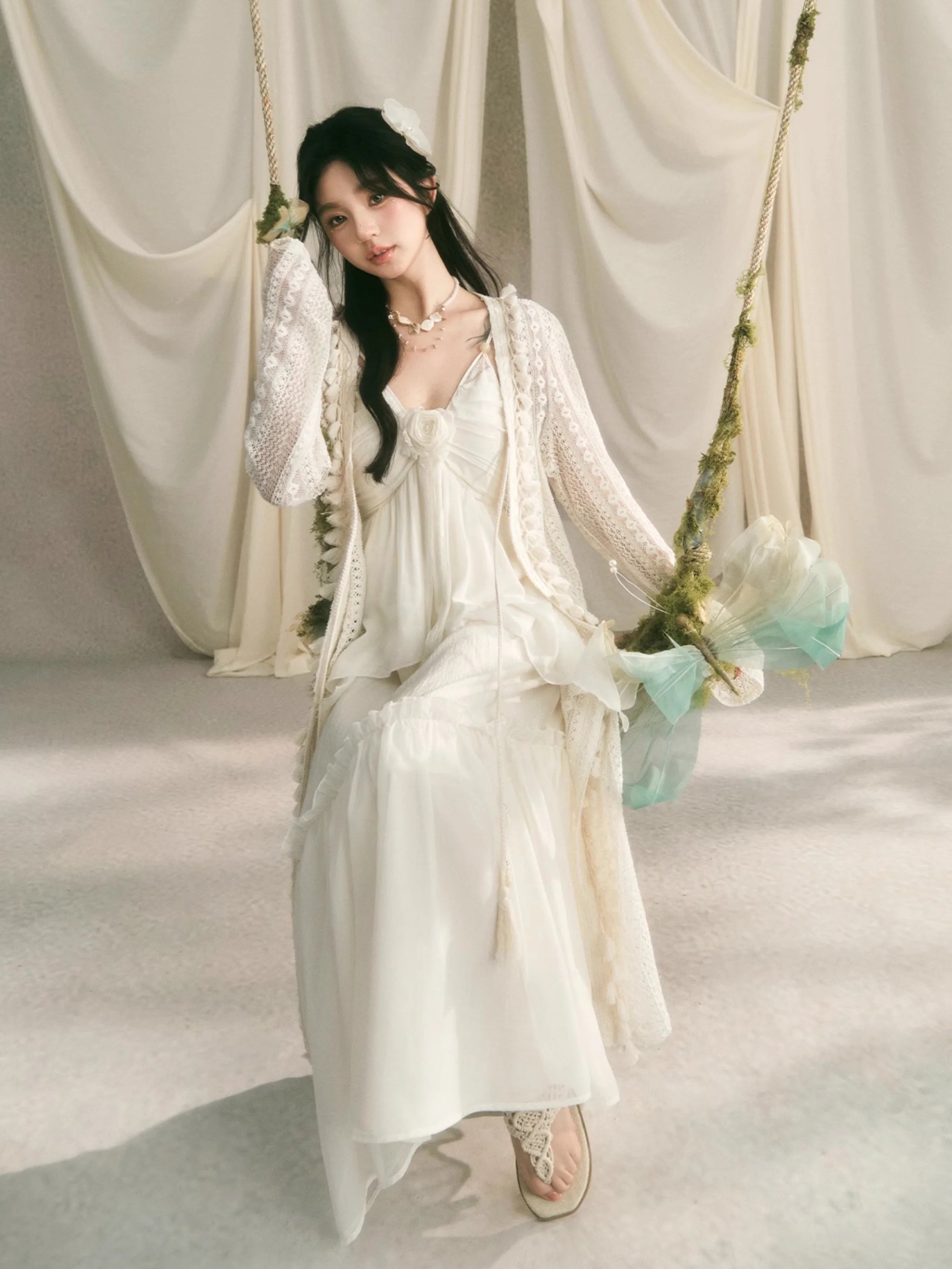 Ethereal Rose Fairycore Gown