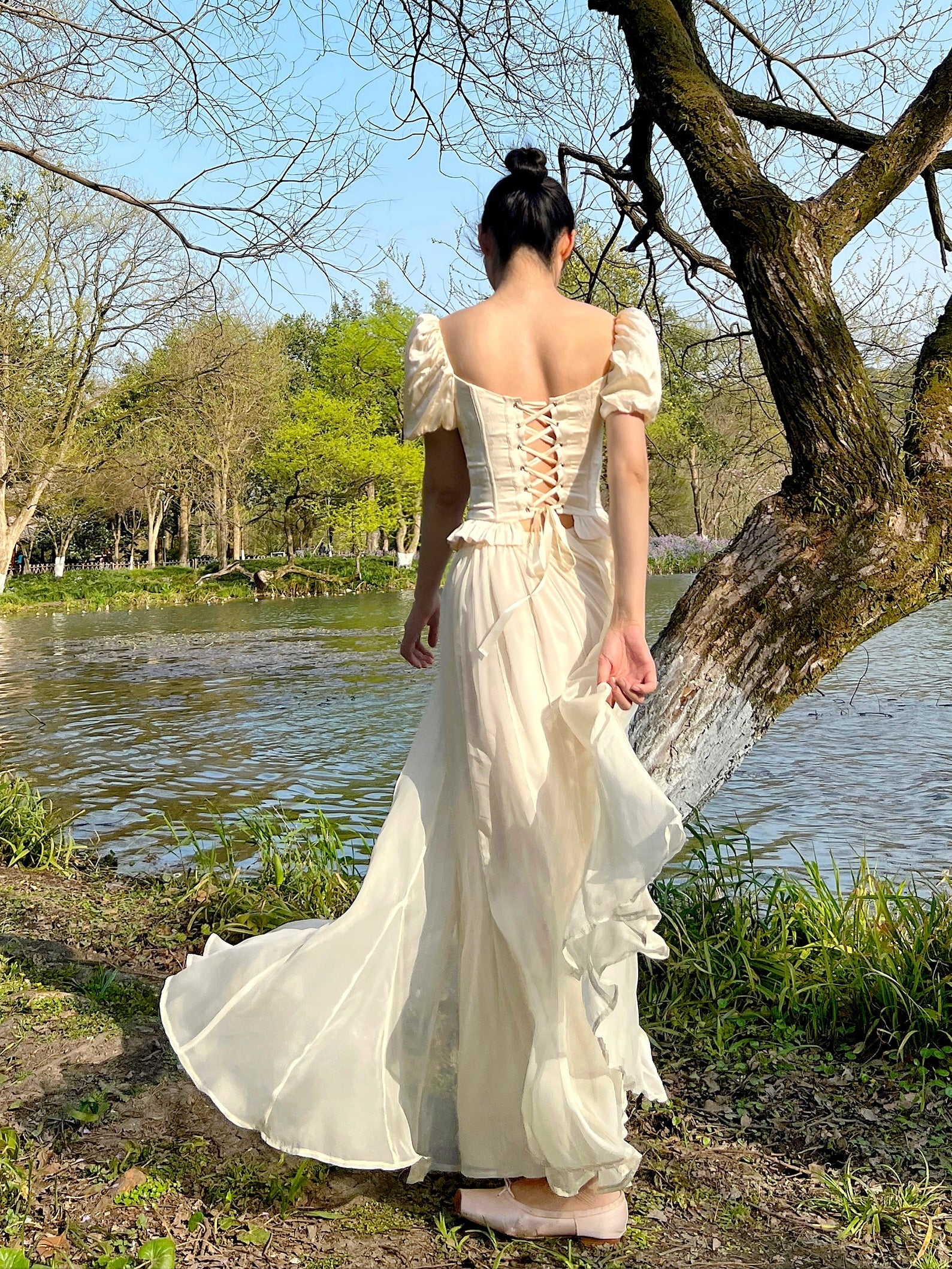 Romantic Rose Embroidered Corset Top