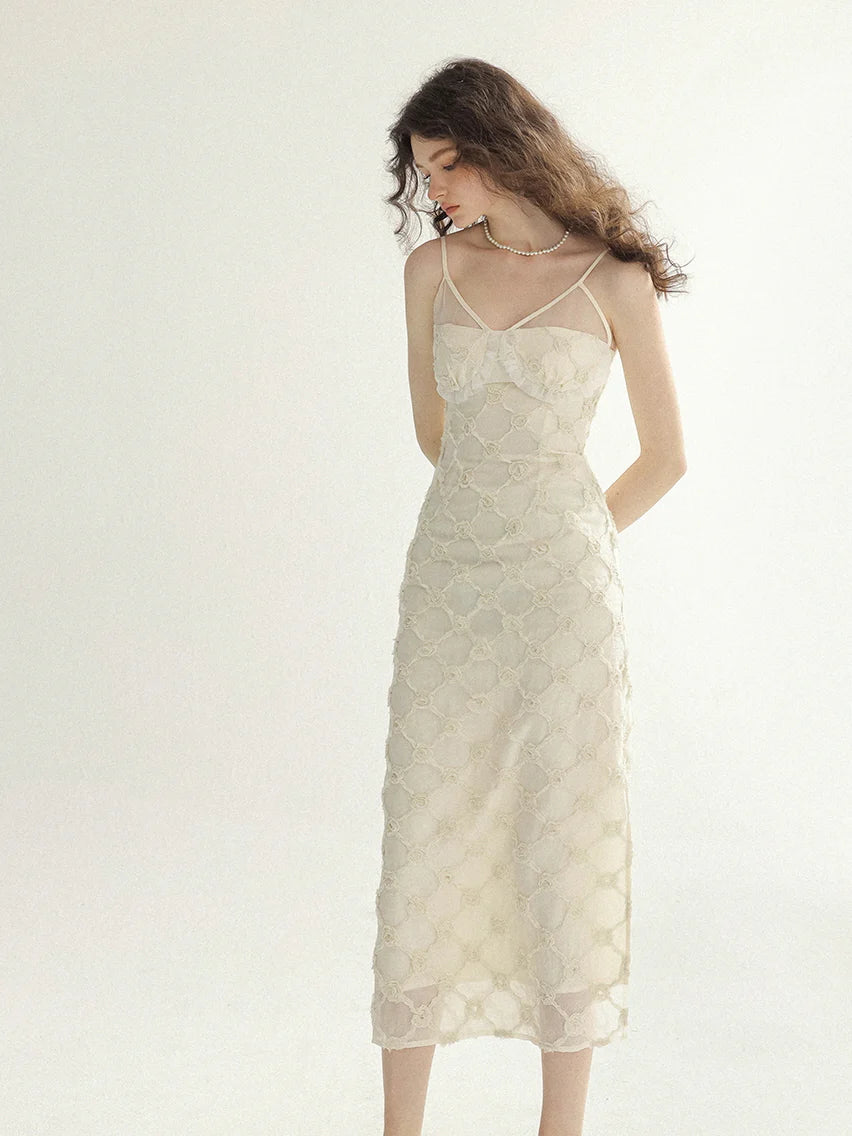 Ethereal Floral Lace Fairy Dress