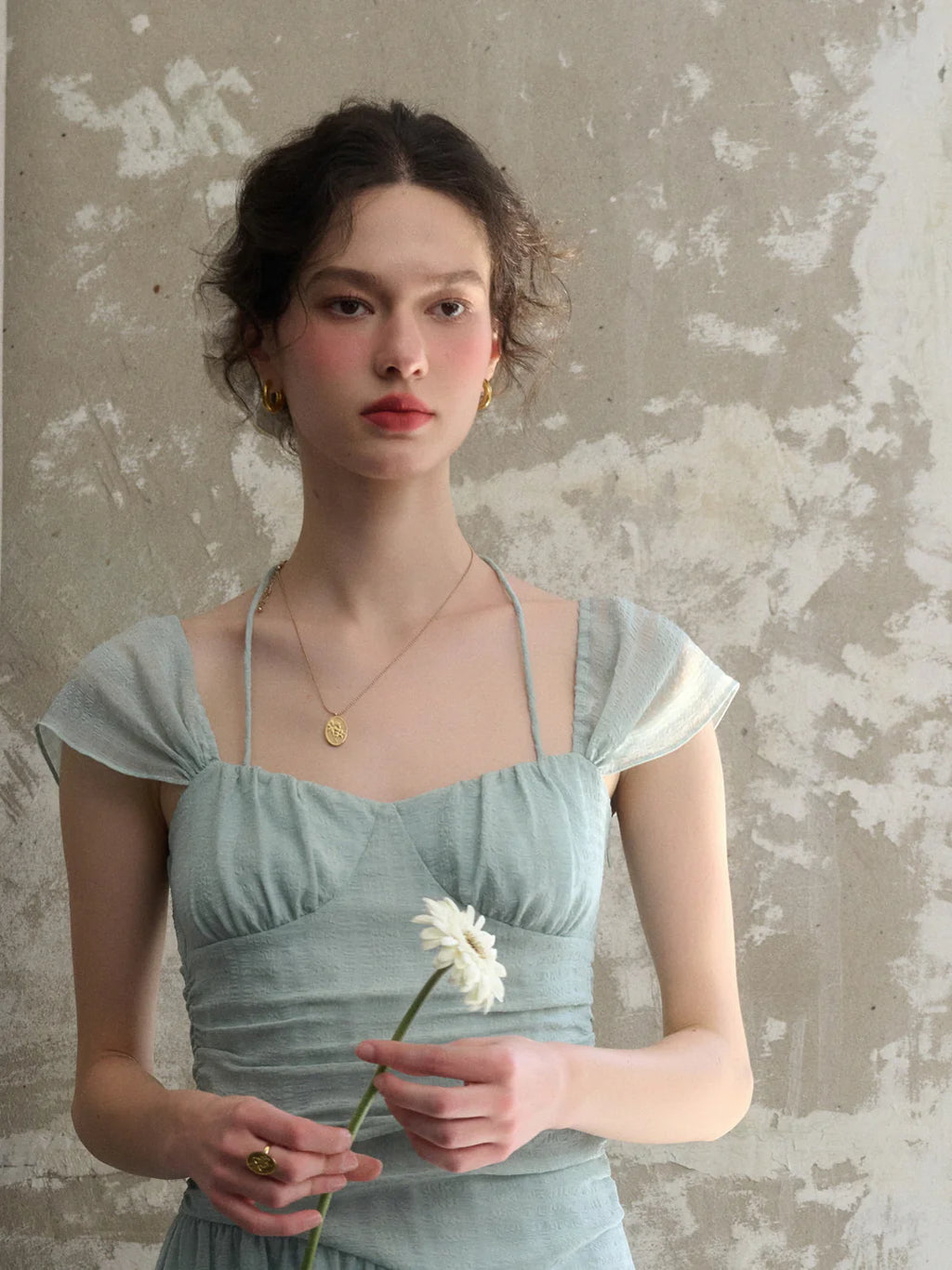 Chloe's Mint Blossom Summer Dress