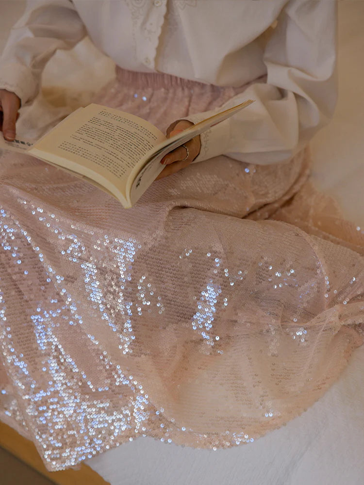 Moonlit Sparkle Sequin Tulle Skirt