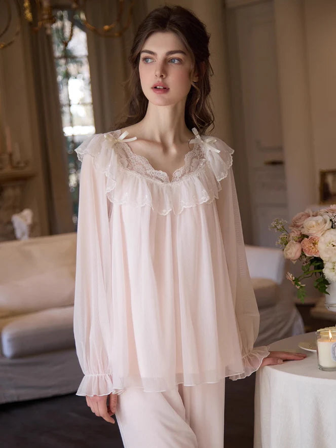 Dreamy Ruffle Lace Fairy Pajama Set