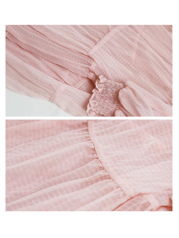 Fairy Blossom Light Pink Tiered Dress