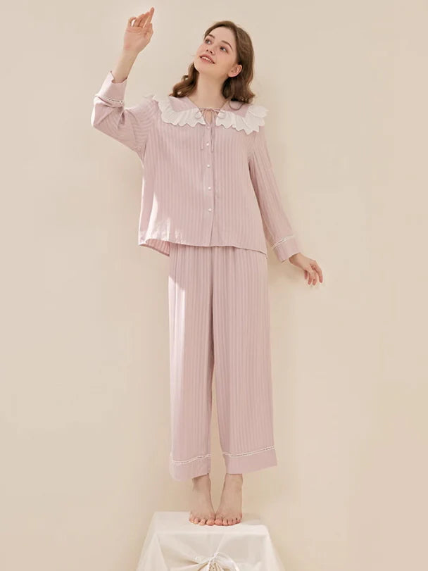 Pastel Ruffle Dream Pajama Set