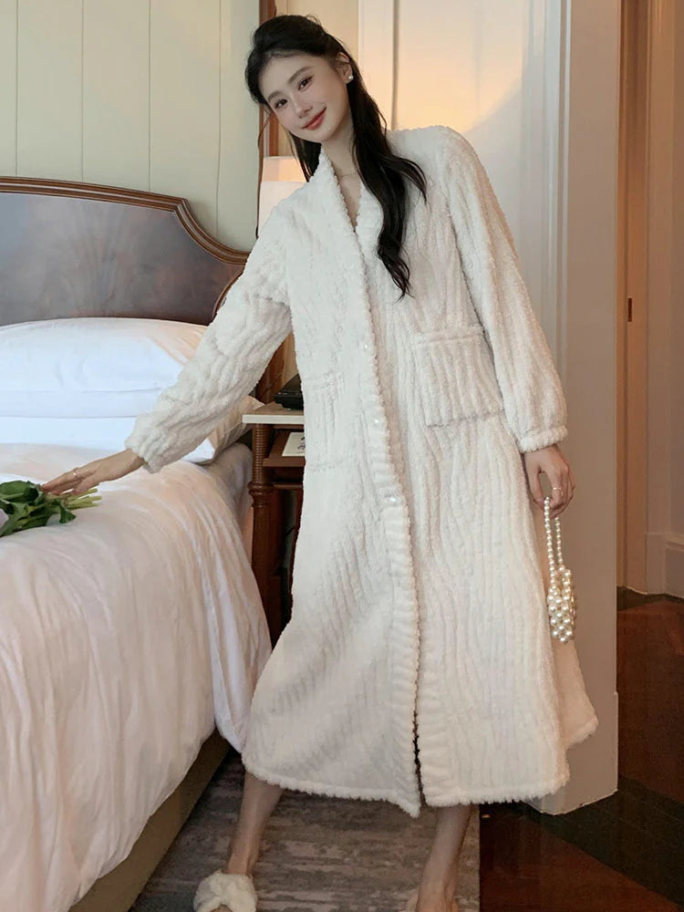 Romantic Velvet Winter Robe