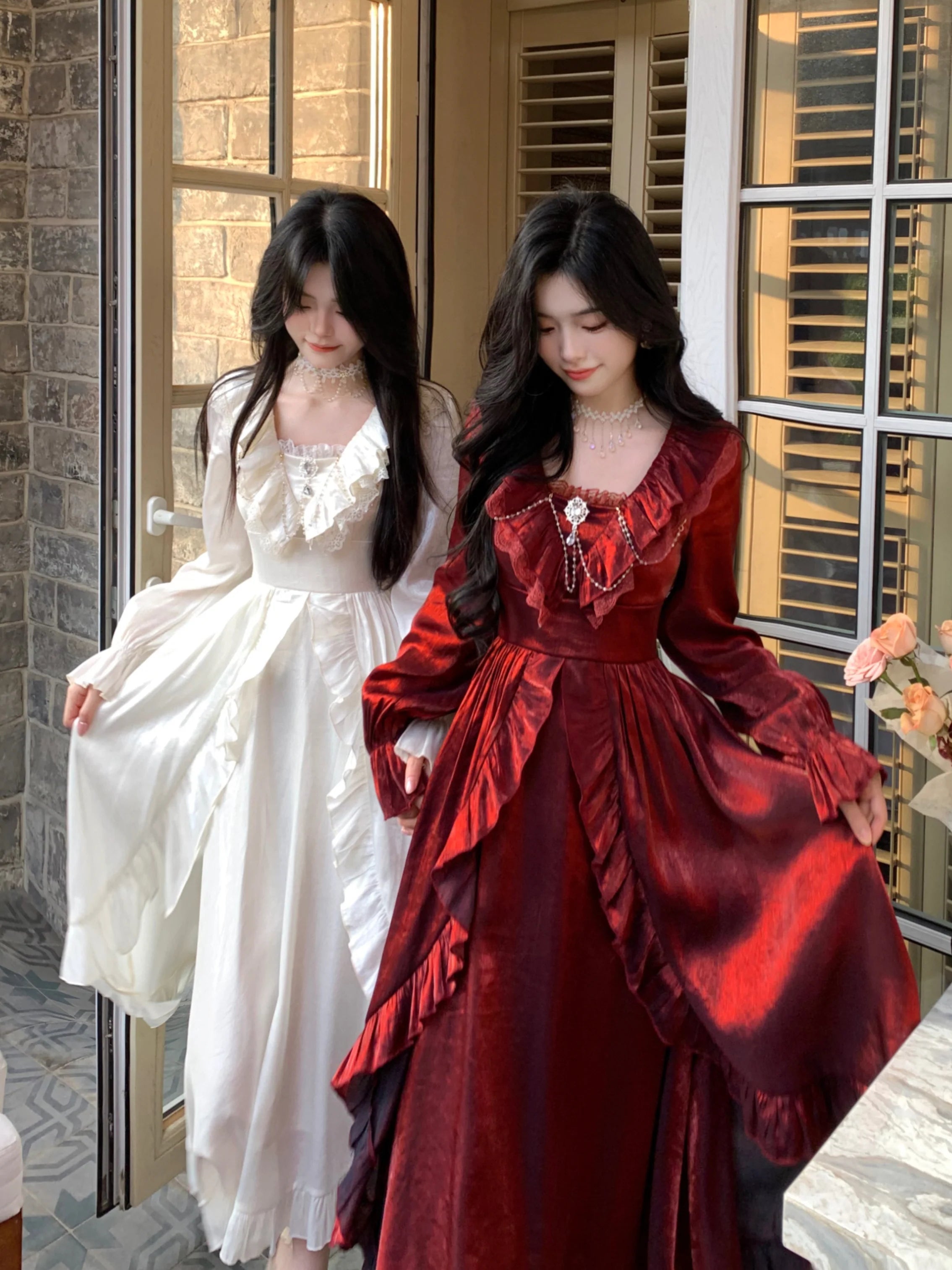 Romantic Shimmering Vintage Dress