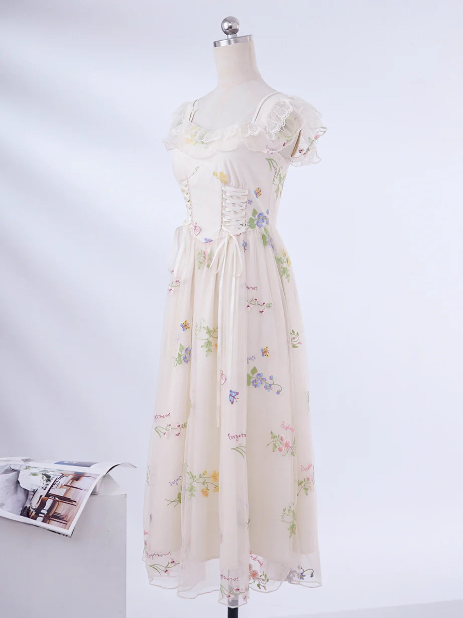 Enchanted Garden Embroidered Fairy Dress