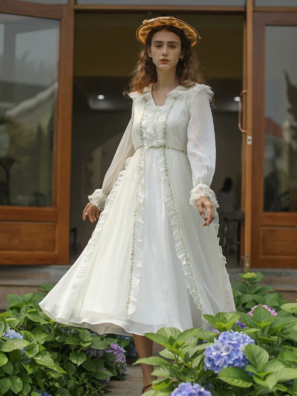 Fairy's Gold Embroidery Dress