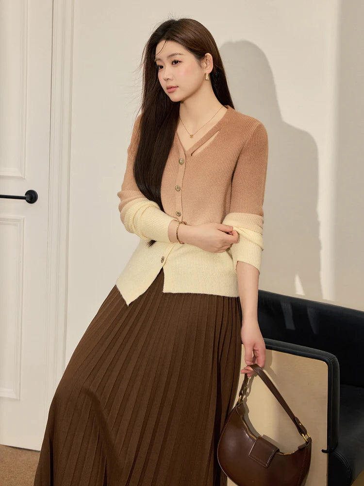 Fairycore Gradient Brown Cardigan