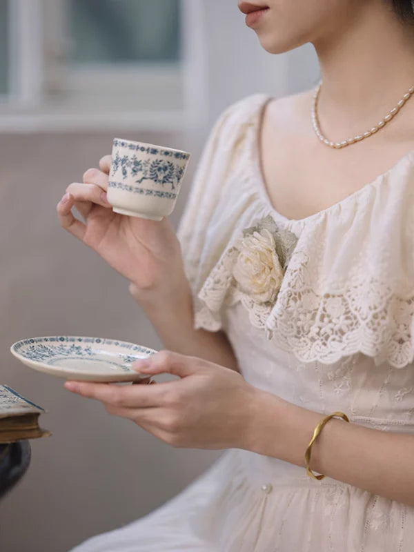 Ivory Whisper Embroidered Dress