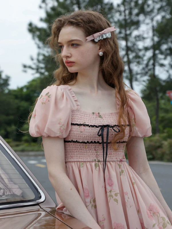 Rose Princess Chiffon Dress