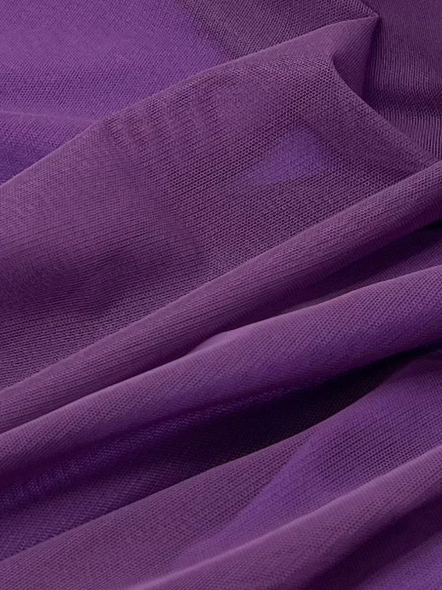 Fairy Veil Draped Mesh Dress