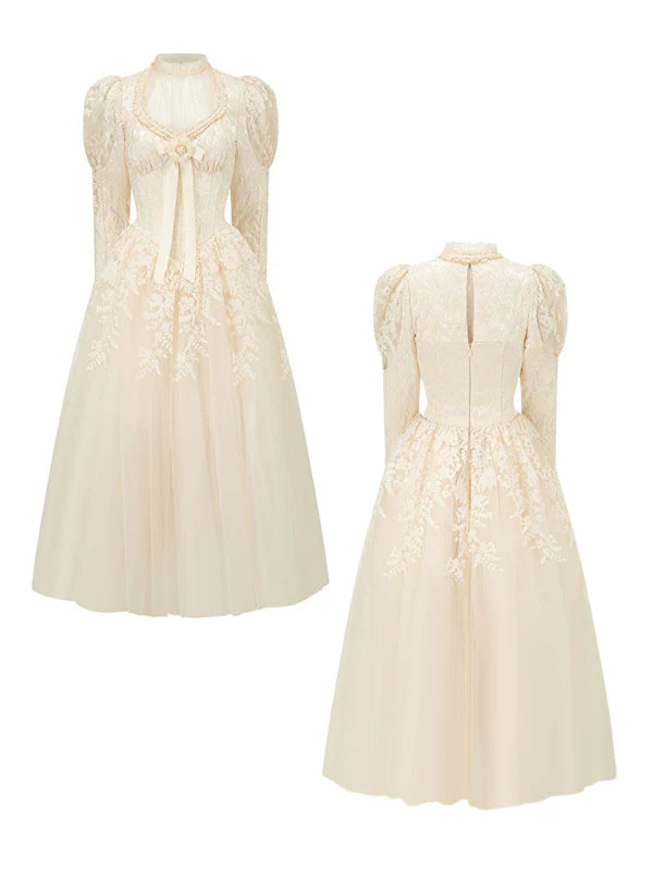 Royal Elegance Princess Lace Dress