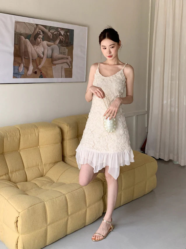 Rosette Garden Petal Mini Dress