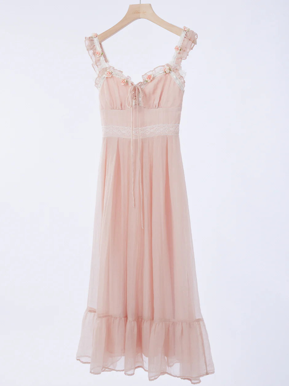 Blush Blossom Fairycore Dress