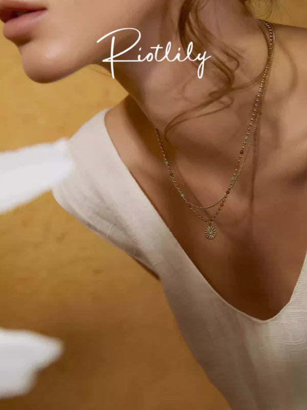 Daisy Blossom Beads Necklace