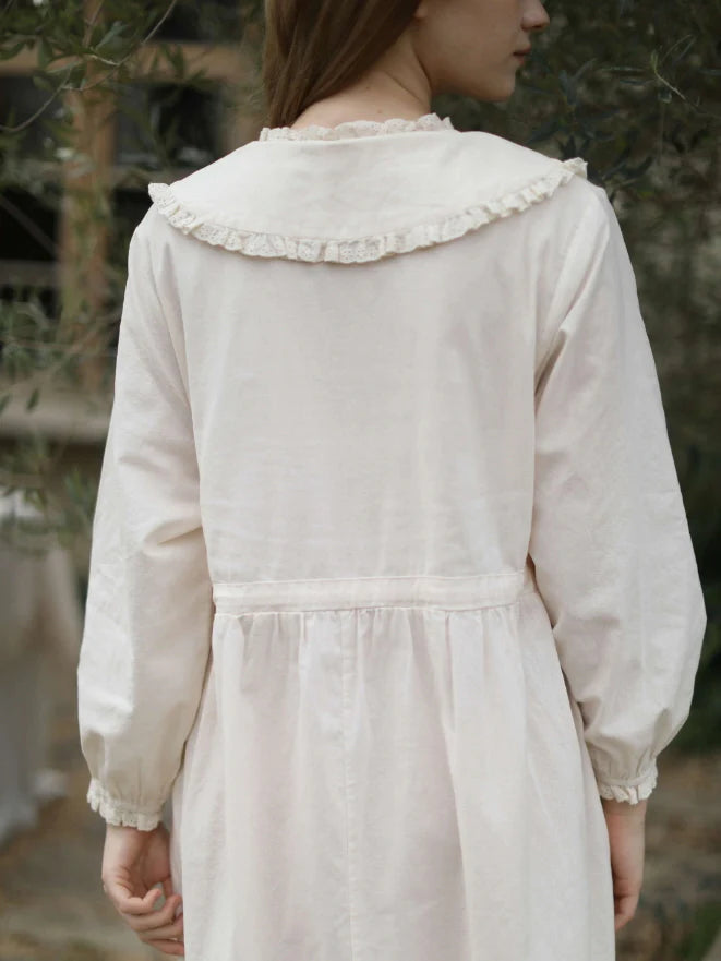 Woodland Story Embroidered Cotton Dress