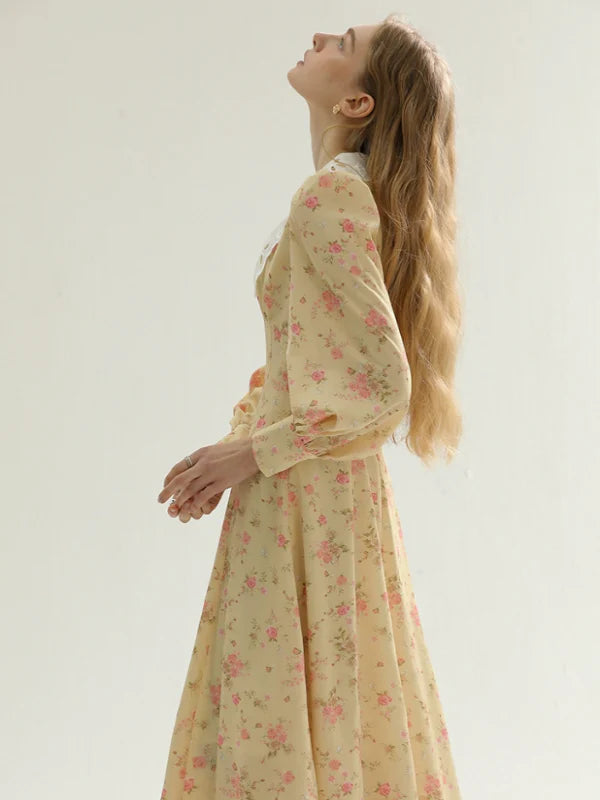Yellow Spring Blossom Dress