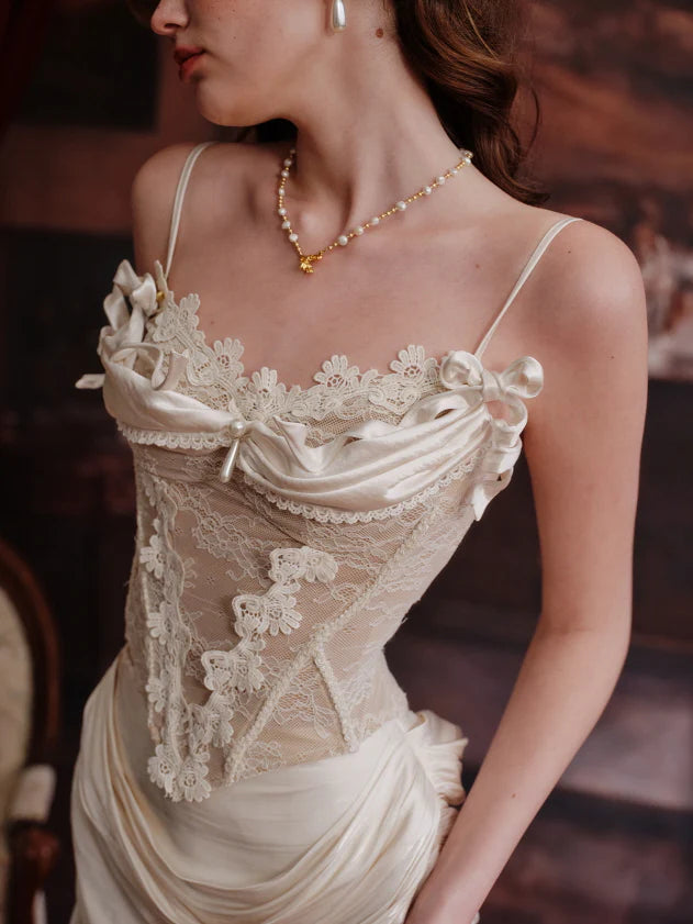 Ivory Lace Bloom Camisole Top